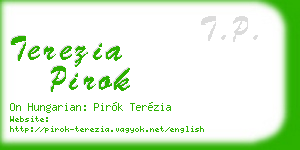 terezia pirok business card